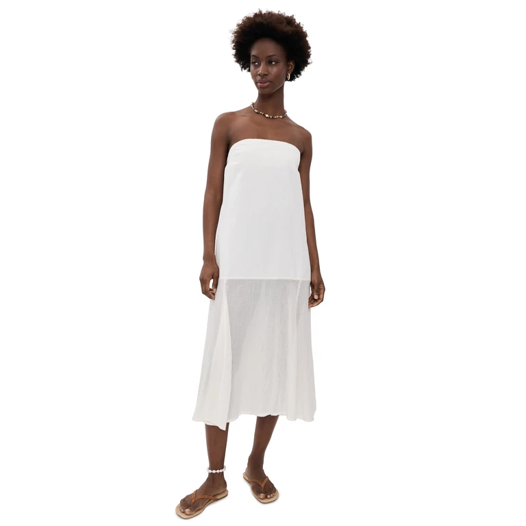 Free People Sabeen Tube Midi Dress Island Flower XS