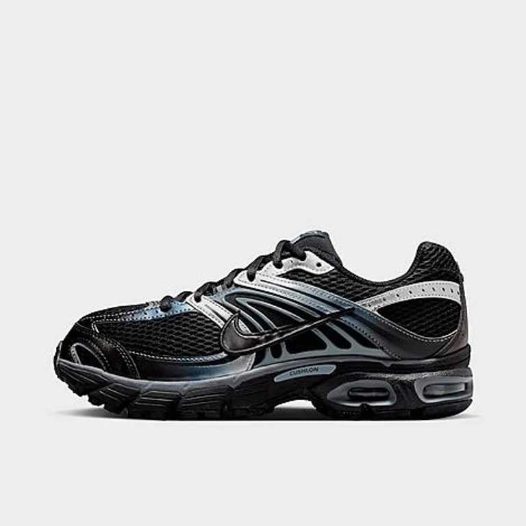 Nike Women's Air Max Moto 2K Casual Shoes in Black/Metallic Silver/Smoke Grey Size: 5.0