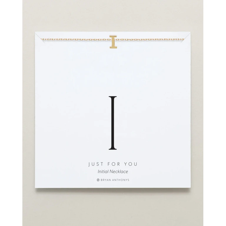 Just For You Initial Necklace - I