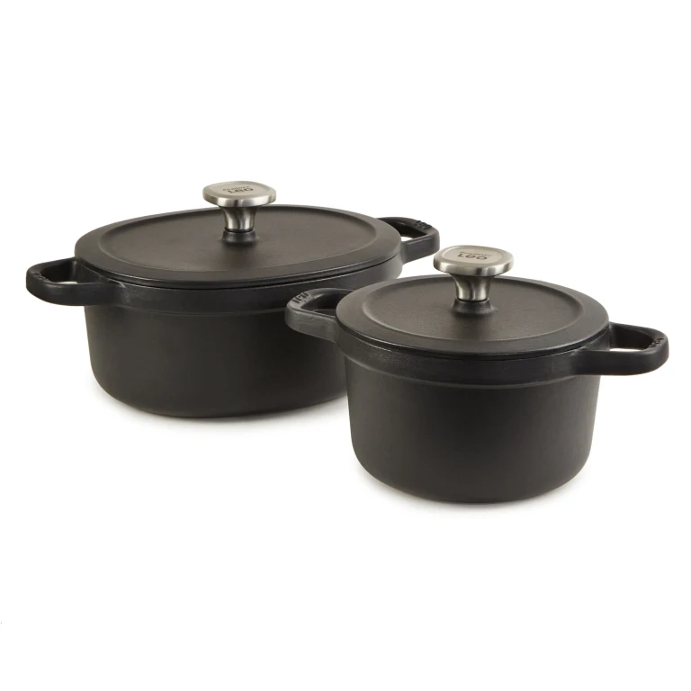 Leo Graphite 4Pc Cast Iron Stockpot Set