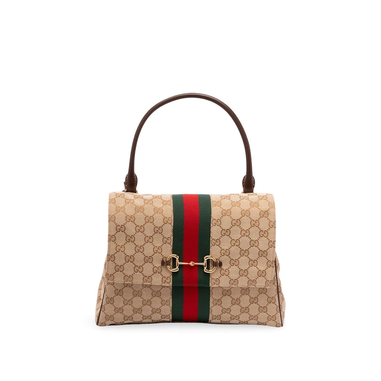 Gucci `Gucci Horsebit Web` Handbag (875018FAFV9)