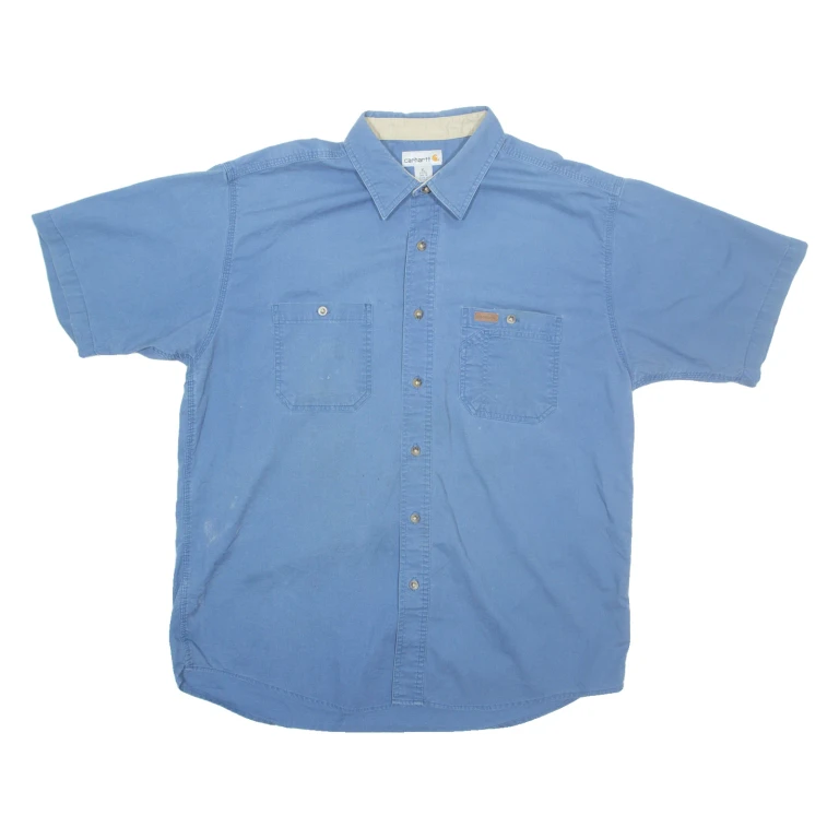 CARHARTT Mens Plain Shirt Blue XL