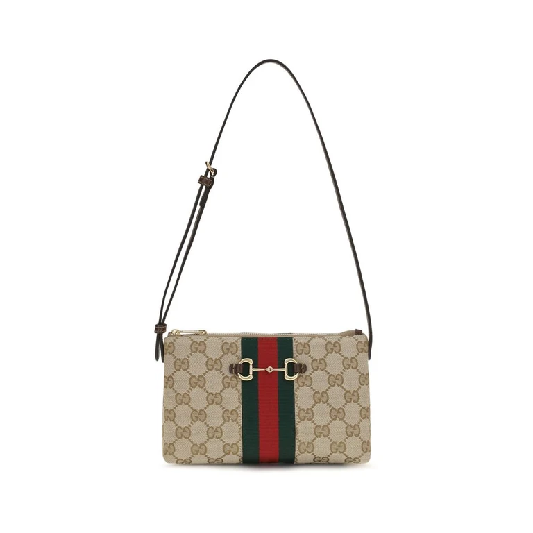 Gucci Beige Polyester Shoulder Bag - Women
