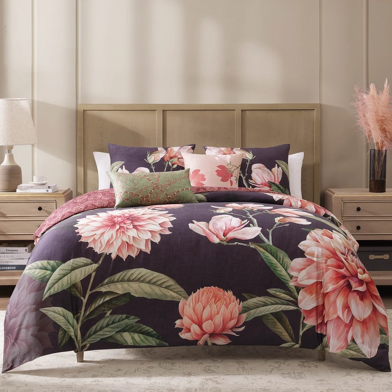Blush Serenade 5 Piece Reversible Comforter Set
