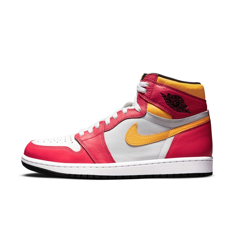 Men's Retro 1 High Og 'Light Fusion Red' Sneakers