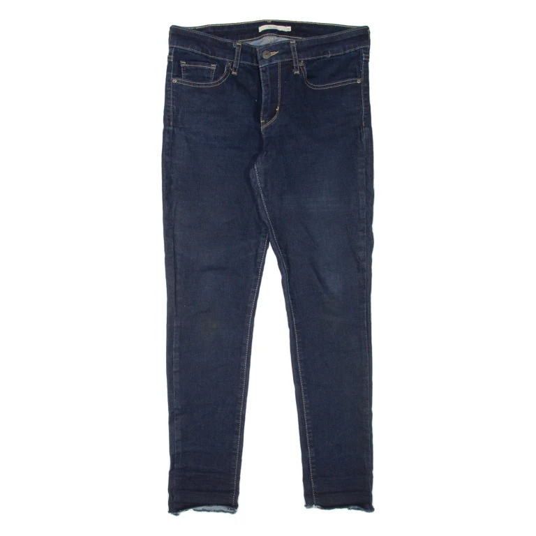 LEVI'S 711 BIG E Womens Jeans Blue Slim Skinny W28 L28