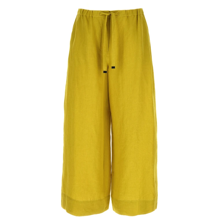 'S Max Mara Bicolor Linen Casual Pants - Women