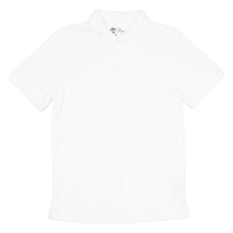 TIMBERLAND Mens Polo Shirt White S