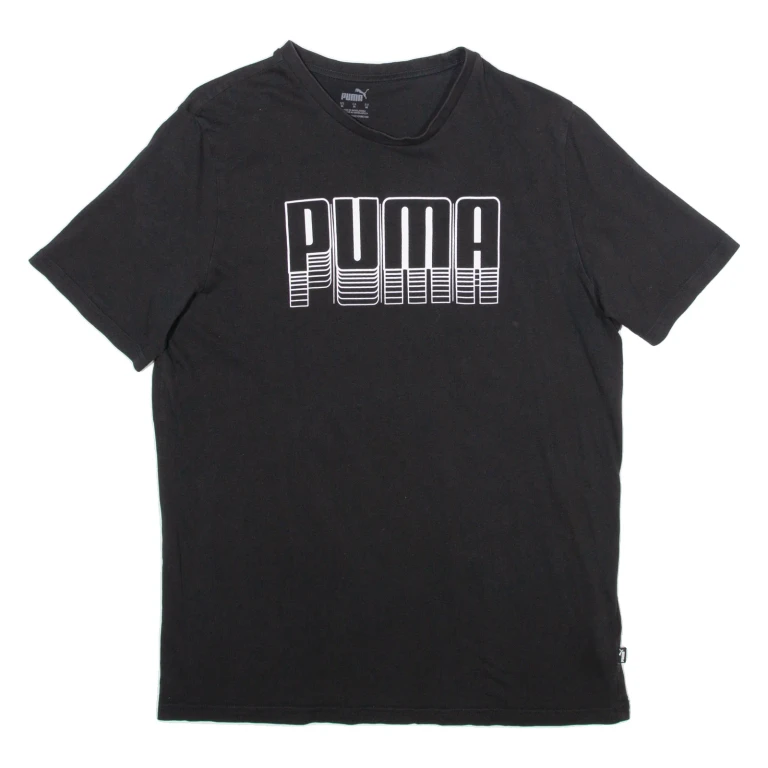 PUMA Mens T-Shirt Black M (NN1-200924-14864)