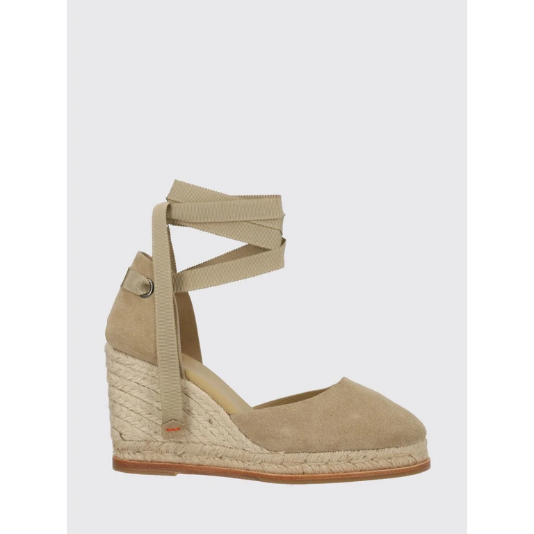 Camila High Wedge Suede Espadrilles with Ankle Ties (0261752017)