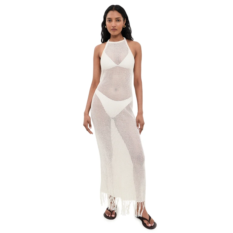 LSPACE Caught by Sea Dress Cream XL