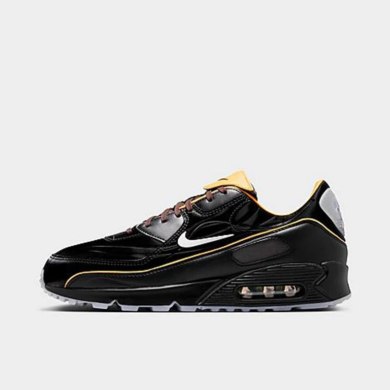 Nike Men's Air Max 90 SE Mercurial Casual Shoes in Black/Gold Leaf/Pear Size: 7.5