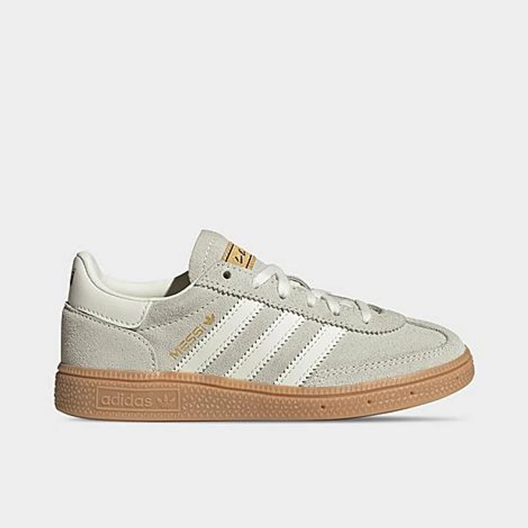 Little Kids Handball Spezial Messi Casual Shoes in Ivory/Ivory/Gold Metallic Size: 1.0
