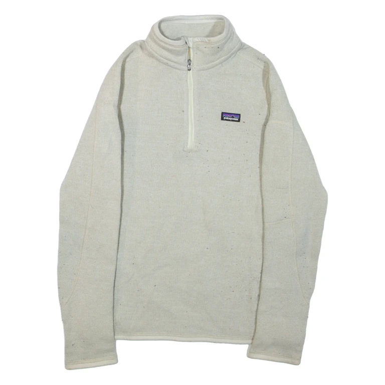 PATAGONIA Womens Fleece Grey 1/4 Zip XS