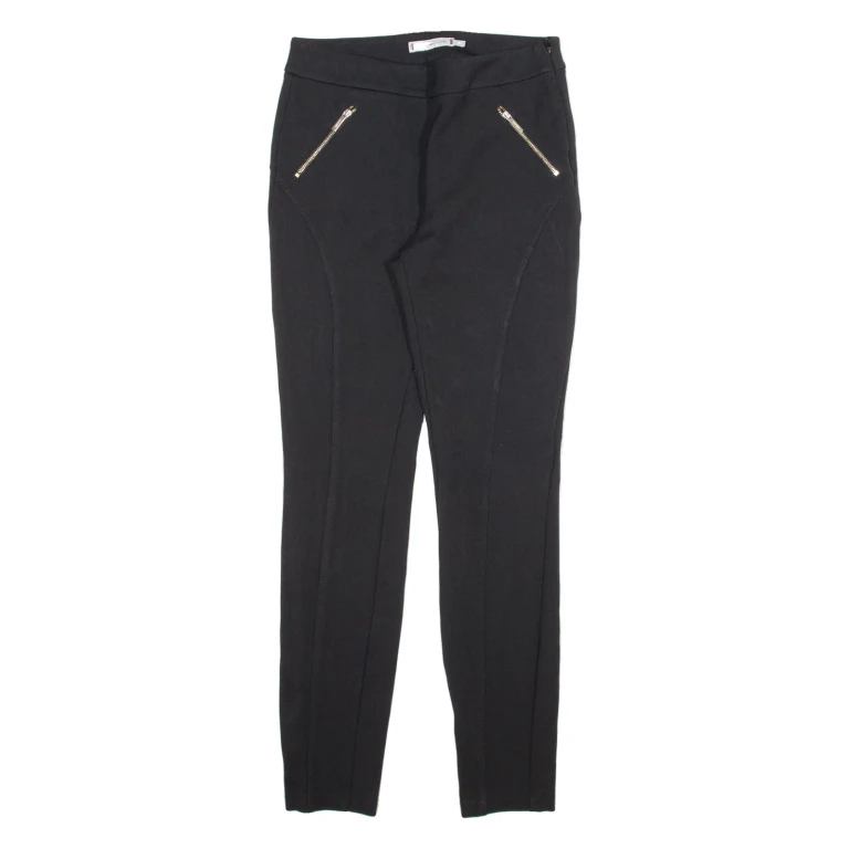 TOMMY HILFIGER Womens Trousers Black Slim Skinny Viscose W26 L28