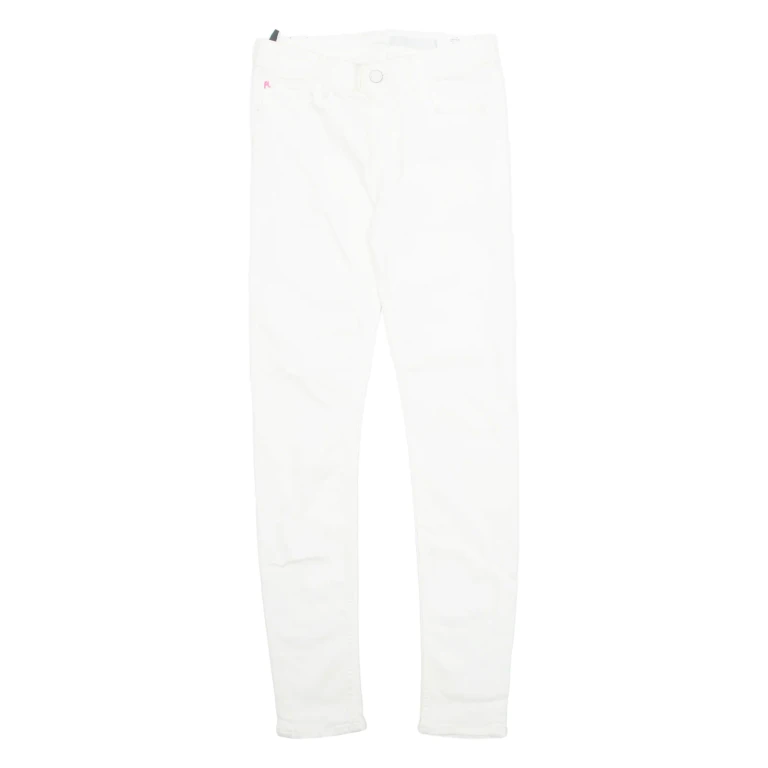 REPLAY Womens Trousers White Regular Skinny W26 L27
