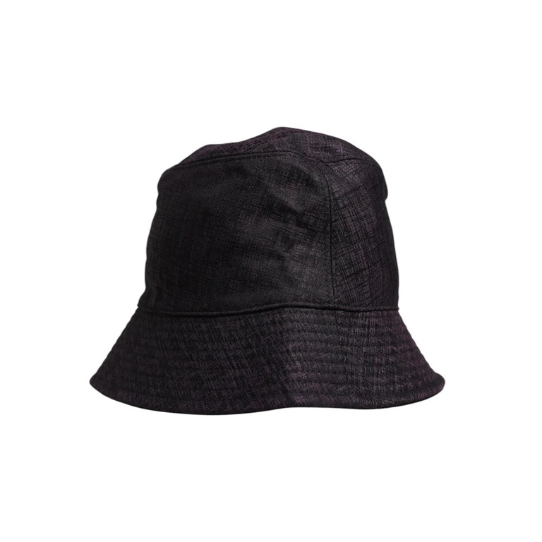 Dolce & Gabbana Black Wide Brim Nylon Bucket Hat - Men