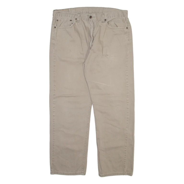 LEVI'S 505 Mens Trousers Beige Regular Straight W38 L30
