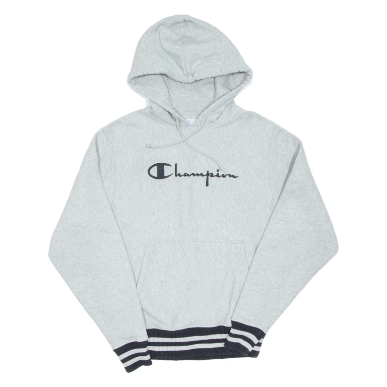CHAMPION REVERSE WEAVE Mens Grey Hoodie S