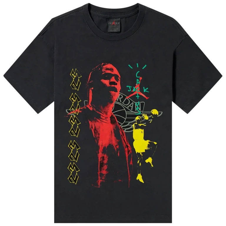 Men's X Travis Scott Cactus Jack Tee T-Shirt 'Black' T-Shirts