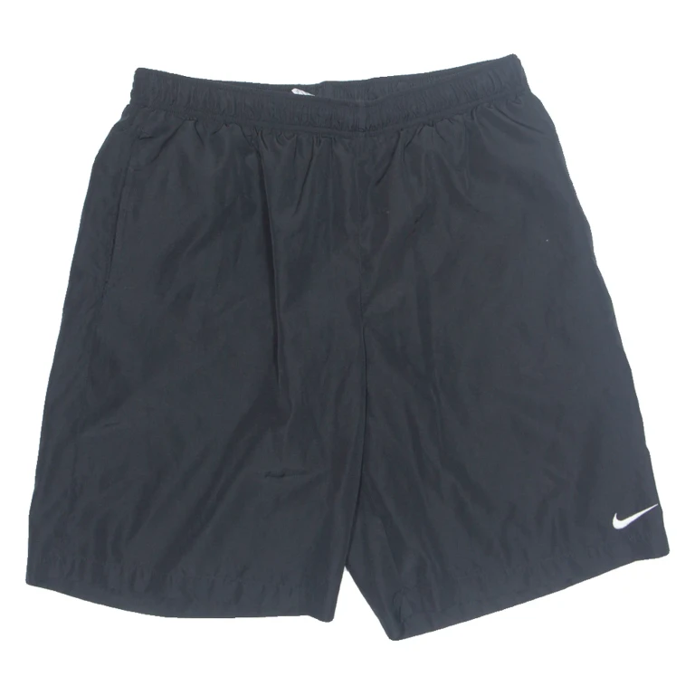 NIKE Mesh Lined Mens Swimming Shorts Black Relaxed XL W31