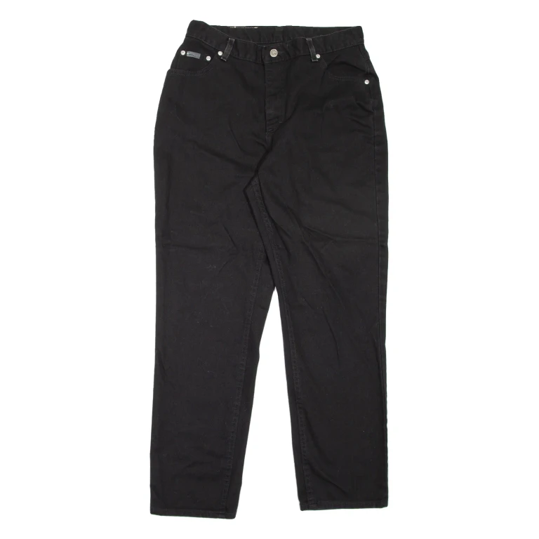 LEE Womens Jeans Black Regular Mom W32 L30