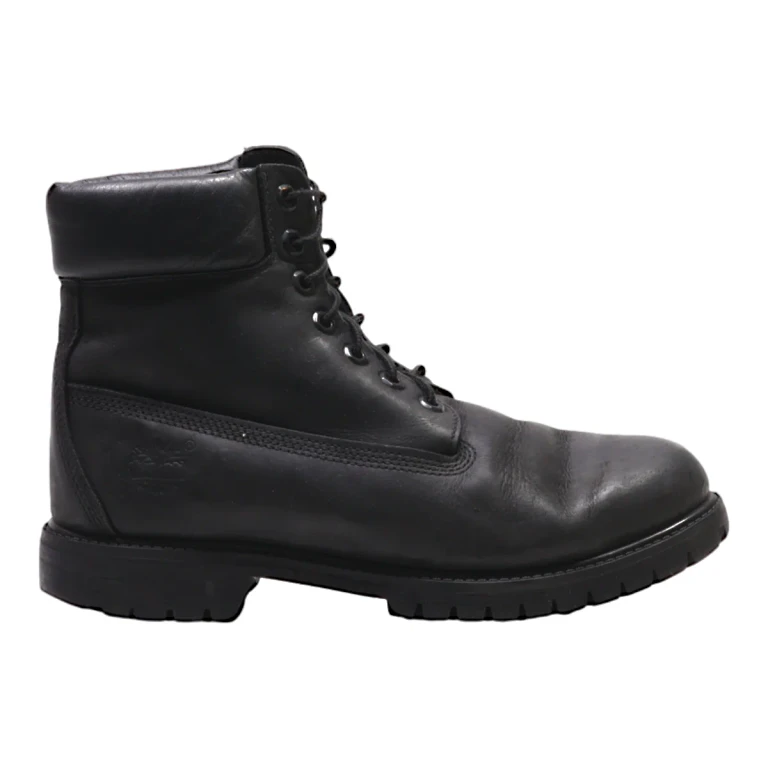 TIMBERLAND Lace-Up Boots Black Leather Womens UK 6.5