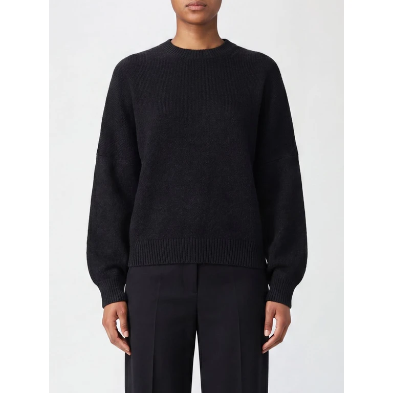 Crew-Neck Pure Cashmere Jumper with Ribbed Trims (9560650205)