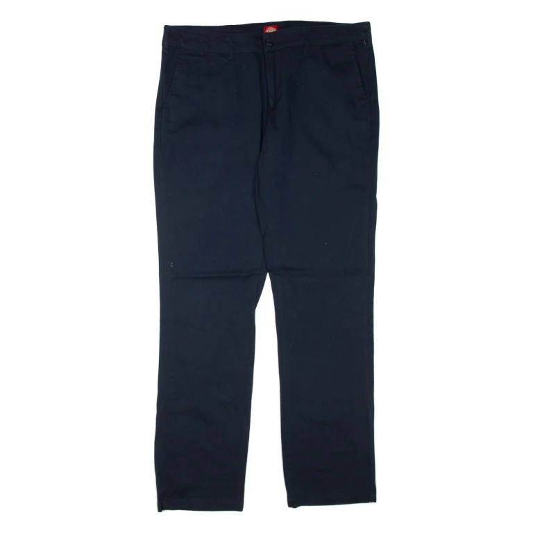 DICKIES Mens Trousers Blue Regular Straight W34 L31