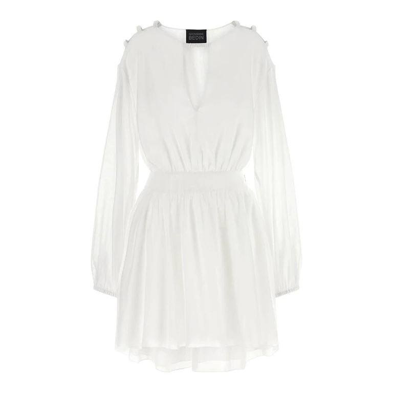 Robe Au Genou - Blanc (GBSS26507CBIANCO)