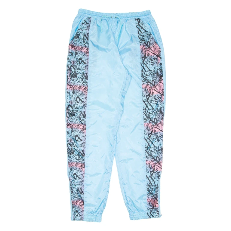 Lined Womens Track Pants Blue Tapered M W28 L32
