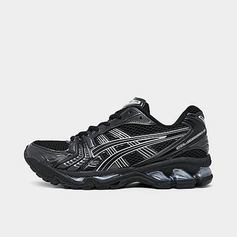 Women's ASICS GEL-Kayano 14 Casual Shoes in Black/Pure Silver Size: 5.5