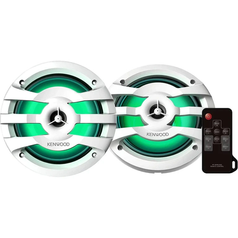 KFC-1673MRBL 6-3/4" 2-Way Marine Speakers With Built-In LED Lights (White)