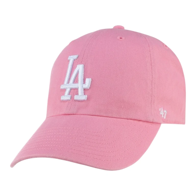 Clean Up Los Angeles Dodgers Strapback Hat - Rose Adjustable Cap