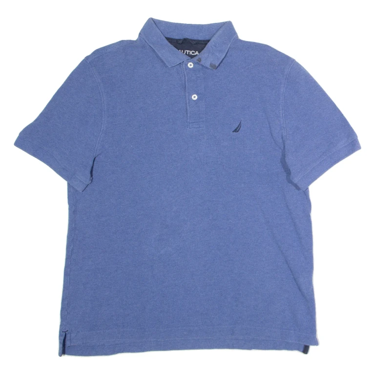 NAUTICA Mens Polo Shirt Blue M