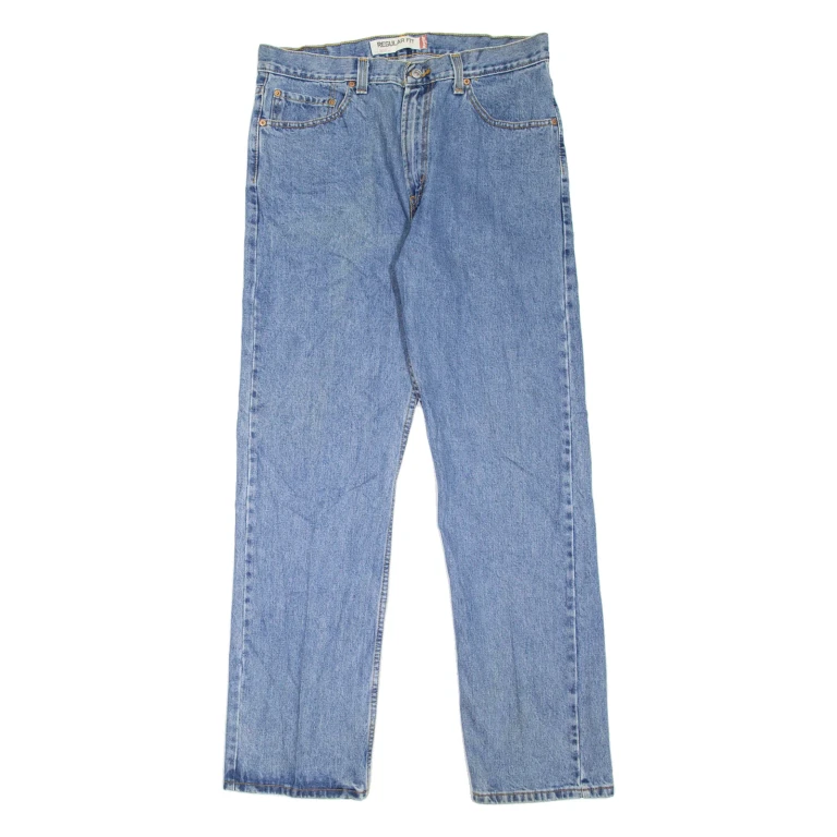 LEVI'S 505 Jeans Mens Blue Regular Straight W34 L32