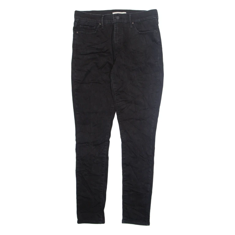 LEVI'S Womens Jeans Black Regular Skinny W32 L32