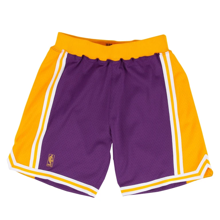 Men's NBA Authentic Road Shorts - La Lakers 96-97