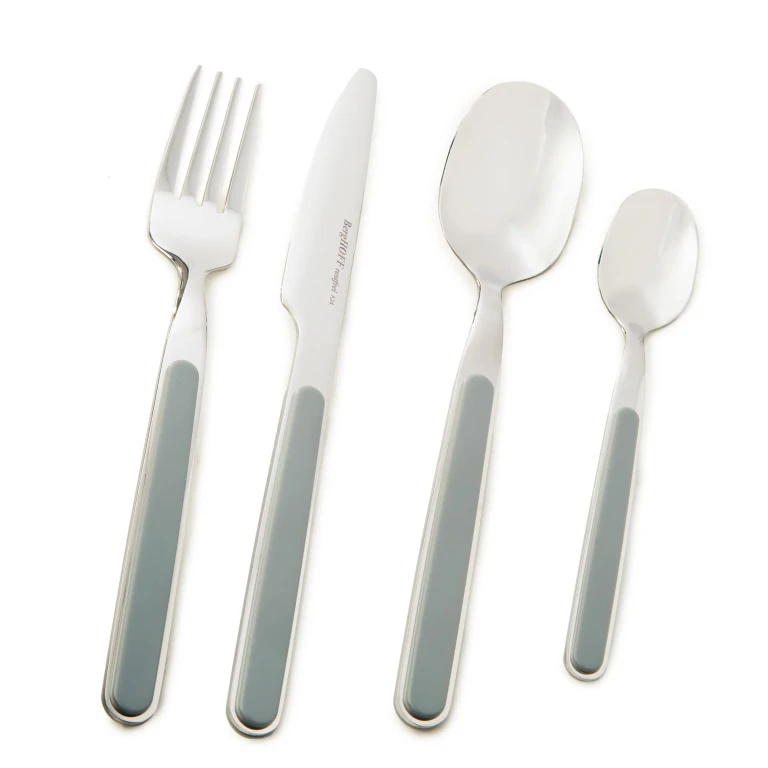 Leo Balance Stainless Steel 24Pc Flatware Set, Moonmist