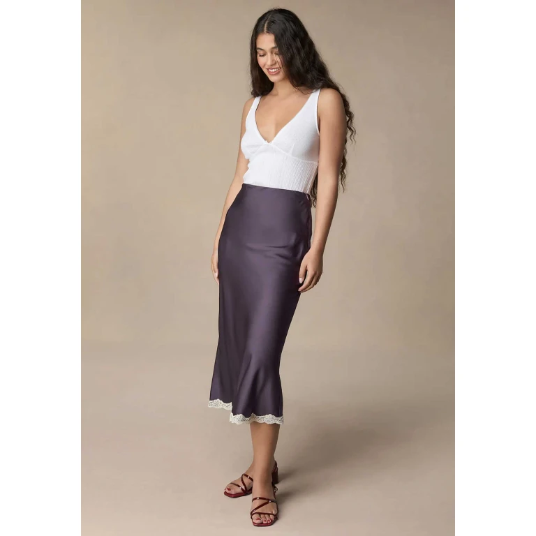 Skirt Salia Aubergine - AUBERGINE / FR-34