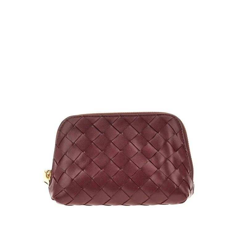 Bottega Veneta Intrecciato Notte Pouch aus Leder