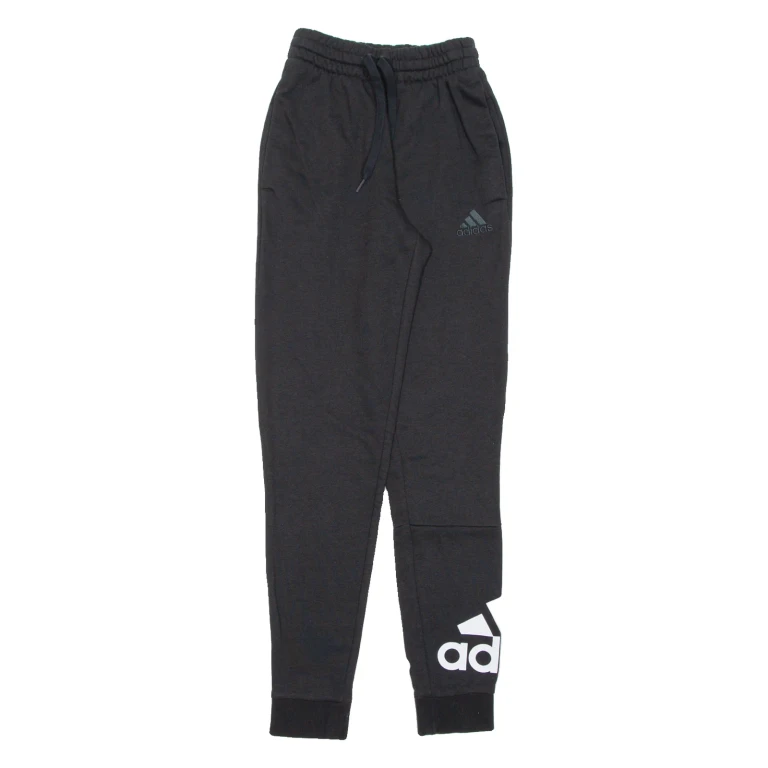 ADIDAS Womens Joggers Black Tapered XS W20 L29
