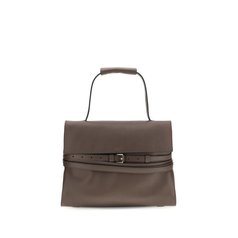 Moschino Brown Calf Leather Bos Taurus Handbag Bag - Women (MOMC4162PP1OOA0301BB)