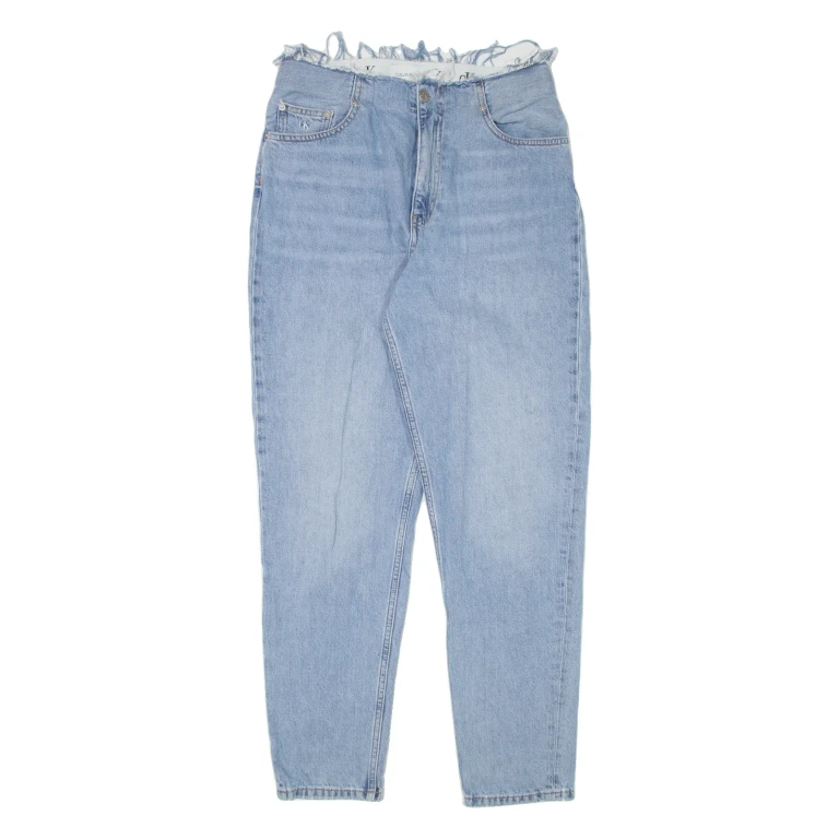 CALVIN KLEIN JEANS Womens Jeans Blue Regular Mom W28 L28