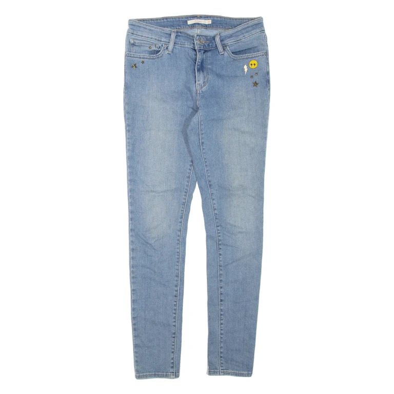 LEVI'S 711 Womens Jeans Blue Regular Skinny W27 L30