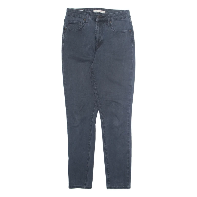 LEVI'S Womens Jeans Grey Regular Skinny W28 L26