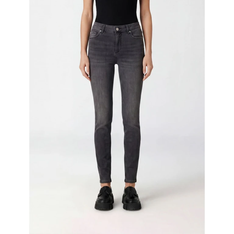 LIU JO Mid-Rise Skinny Jeans in Denim with Five-Pocket Design (UXX037D481188256)