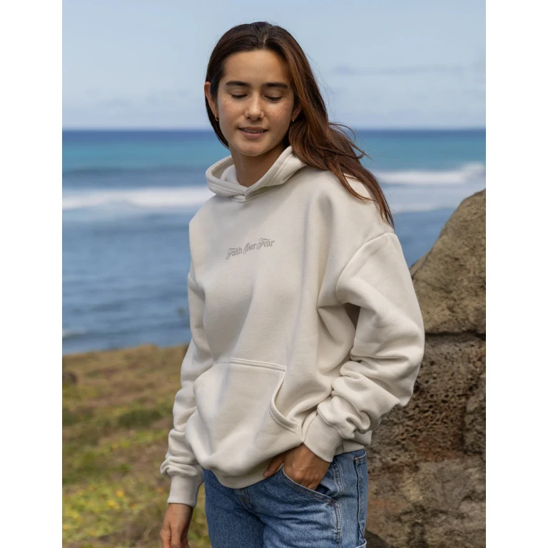 Faith Over Fear Taupe Unisex Hoodie