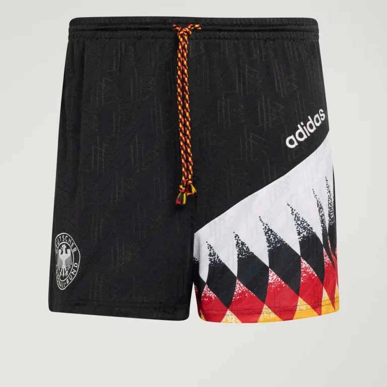 [jz6958] Mens Adidas Dfb Germany Home Shorts 1994 - Black