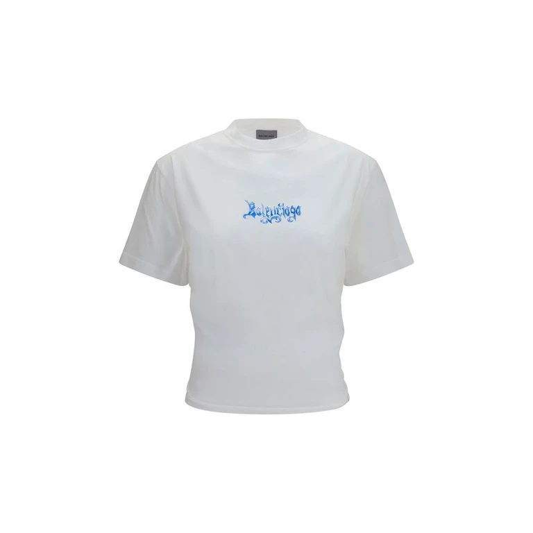 Balenciaga White Cotton T-Shirt - Women